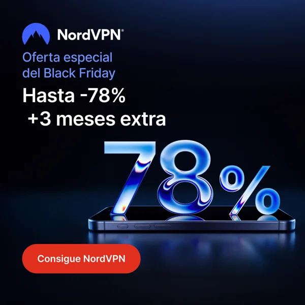 Oferta especial del Black Friday de NordVPN: hasta -78 % + 3 meses extra